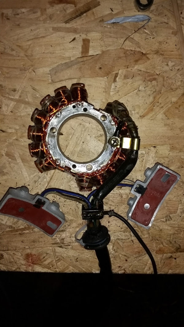 Rénovation du stator et des capteurs Honda CX 400 500